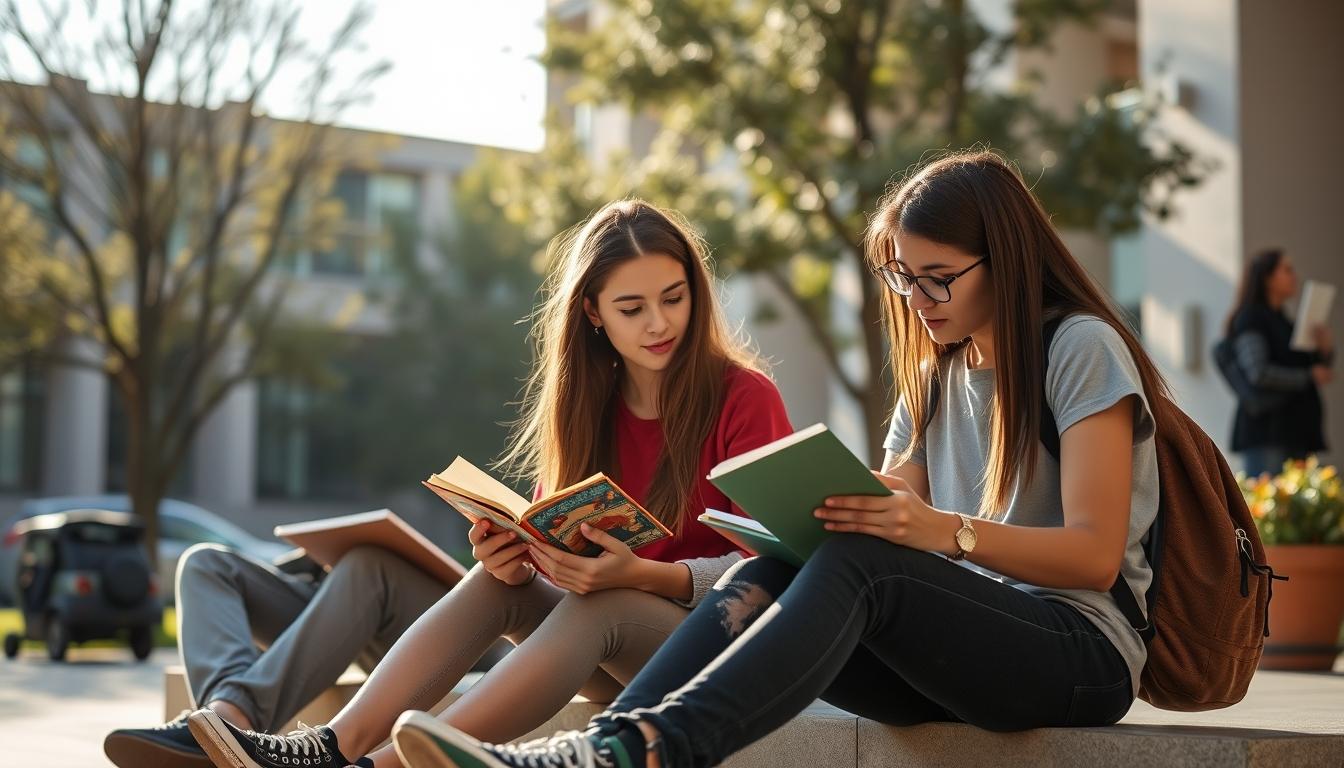 University campus and scholarly atmosphere in Cambridge