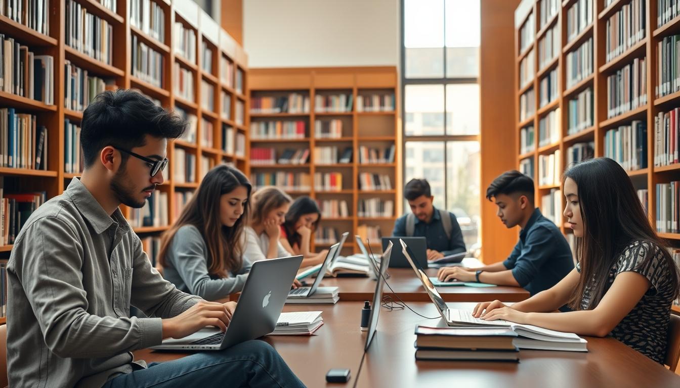 Student developing practical and academic skills